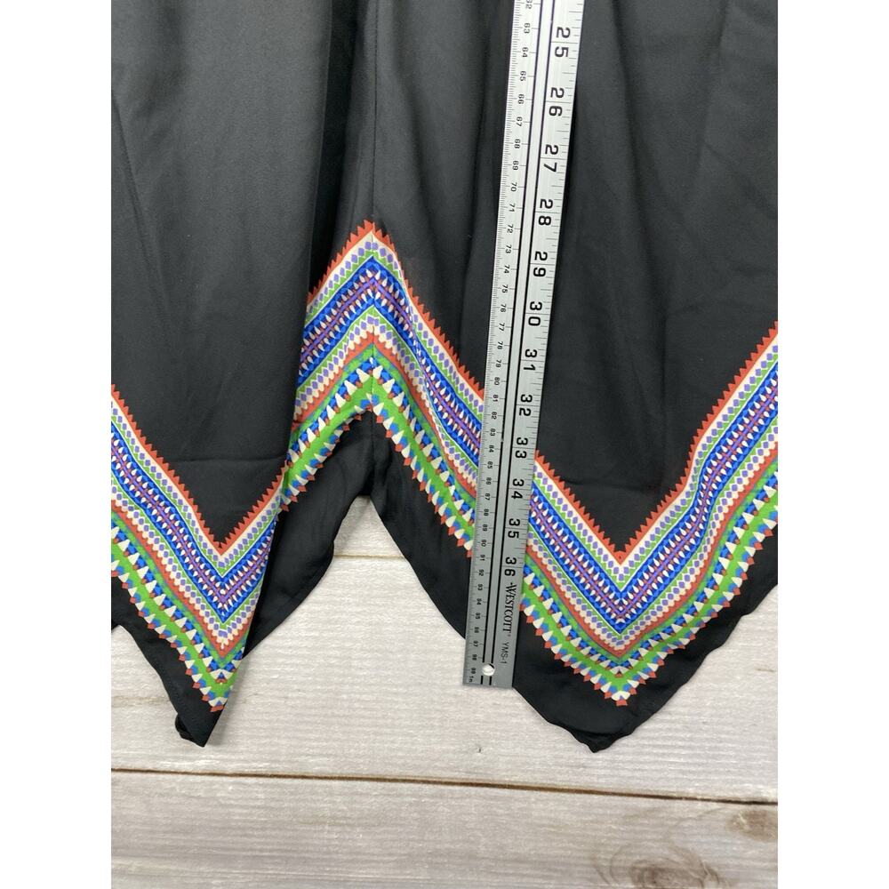 Lily White Handkerchief Dress Sz XL Black Spaghetti Strap Lightweight Flowy - Picture 3 of 8